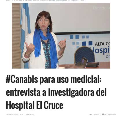 entrevista a investigadora del Hospital El Cruce