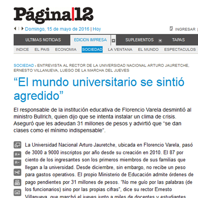 El mundo universitario de sintió agredido