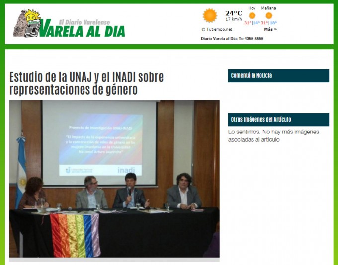 Estudio de la UNAJ y el INADI sobre representaciones de género