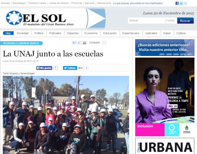 La UNAJ junto a las escuelas