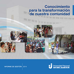 Informe de Gestión UNAJ 2014