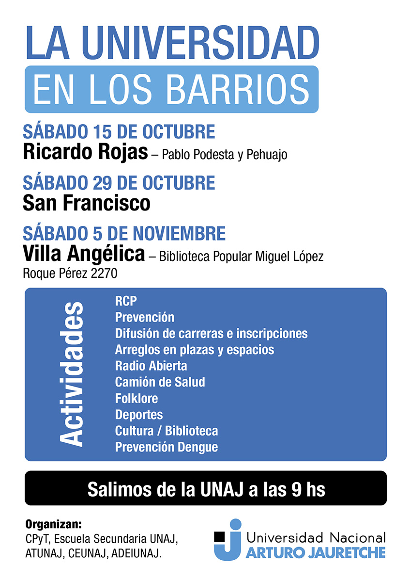 La universidad en los barrios