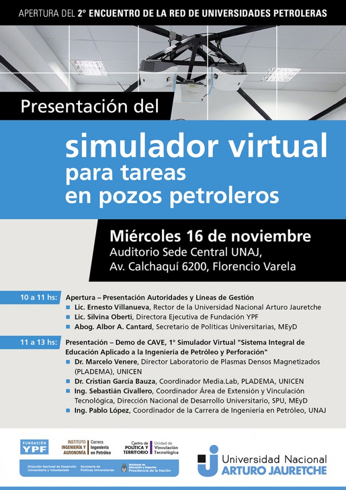 Presentación del Simulador Virtualpara tareas en pozos petroleros