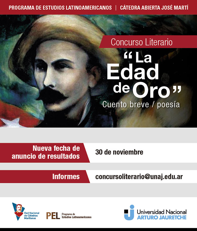 Concurso Literario "La Edad de Oro" - Nueva fecha de anuncio de resultados