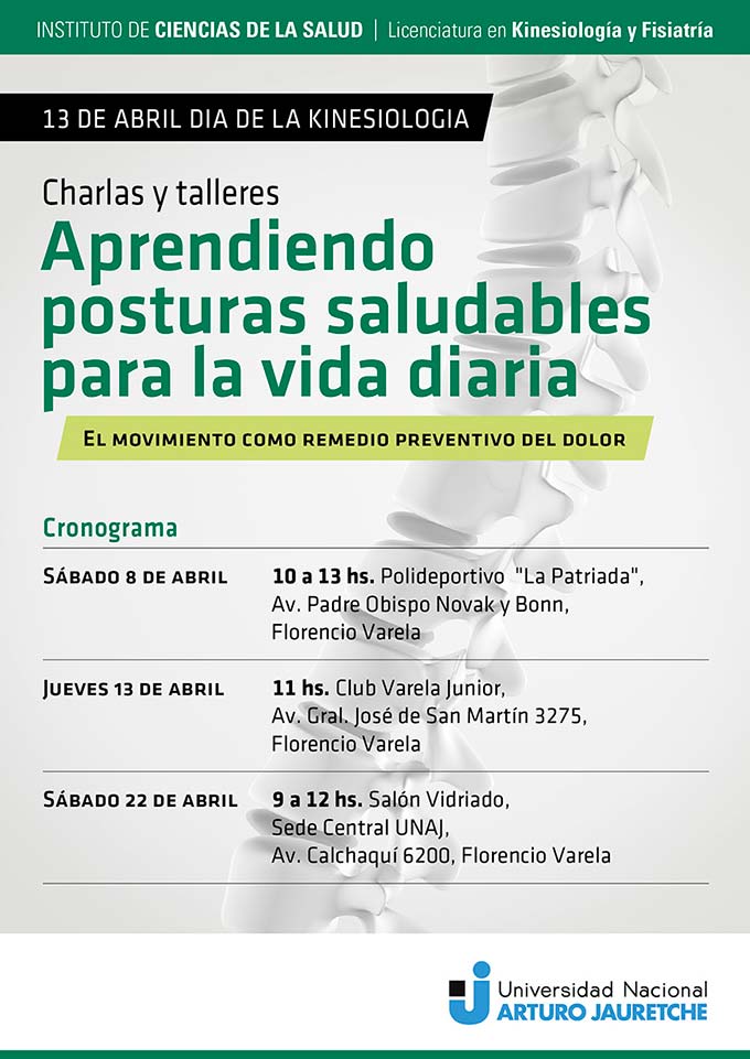 Charlas y talleres de la UNAJ: Aprendiendo posturas saludables para la vida diaria