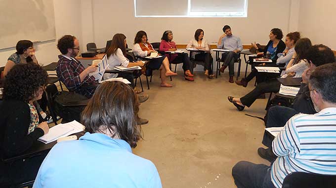 Taller entre investigadores durante las Primeras Jornadas 2013