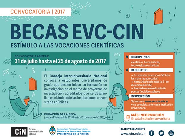 BECAS EVC-CIN 2017 para estudiantes de grado