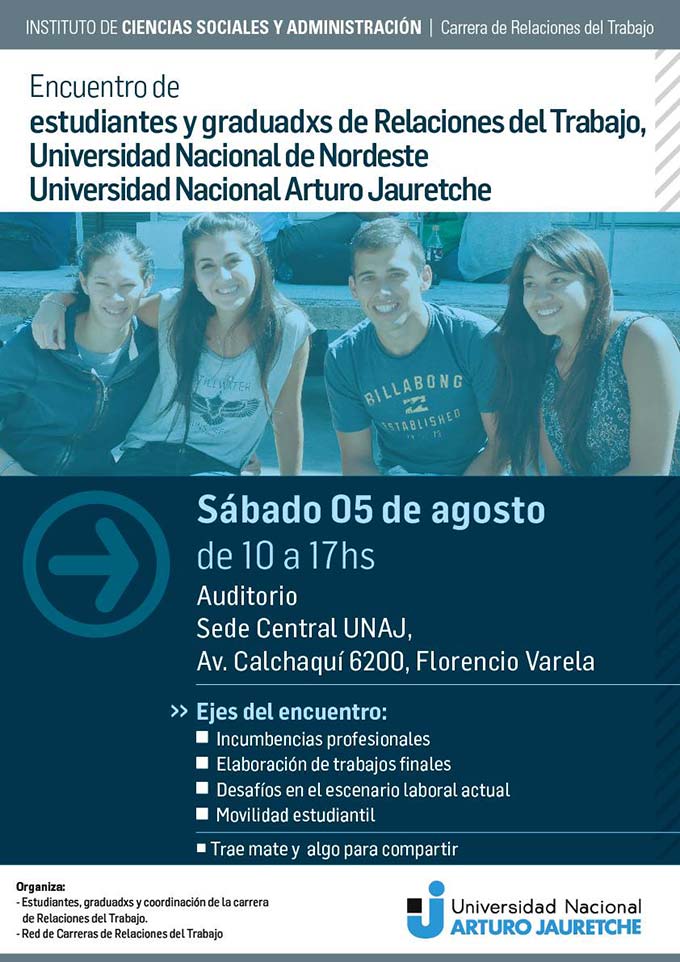 Encuentro de estudiantes y graduadxs de Relaciones del Trabajo UNNE-UNAJ