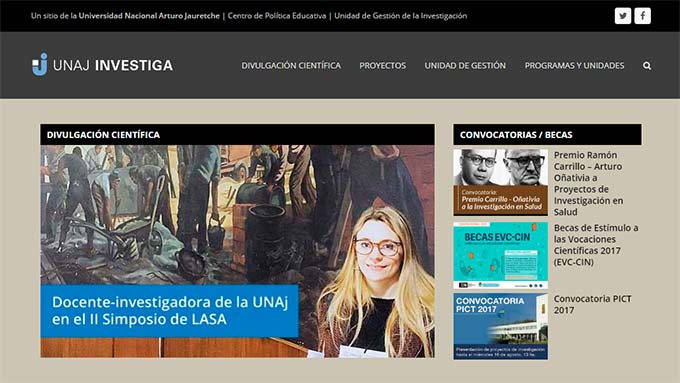 UNAJ Investiga: Nuevo Sitio Web Para Fortalecer La Divulgación Científica