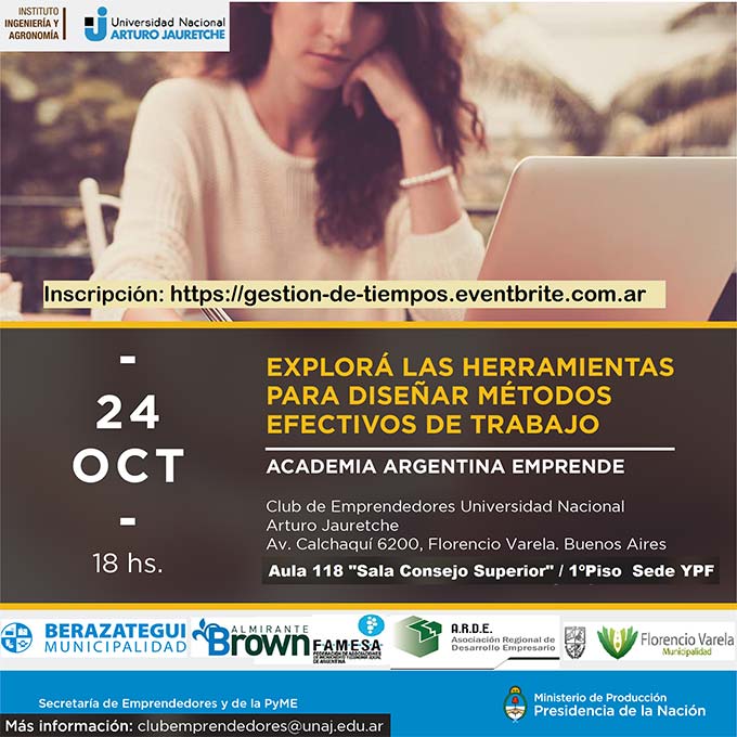 Taller "Gestión de tiempos y tareas" - Academia Argentina Emprende