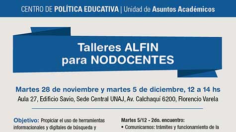 Talleres ALFIN para nodocentes