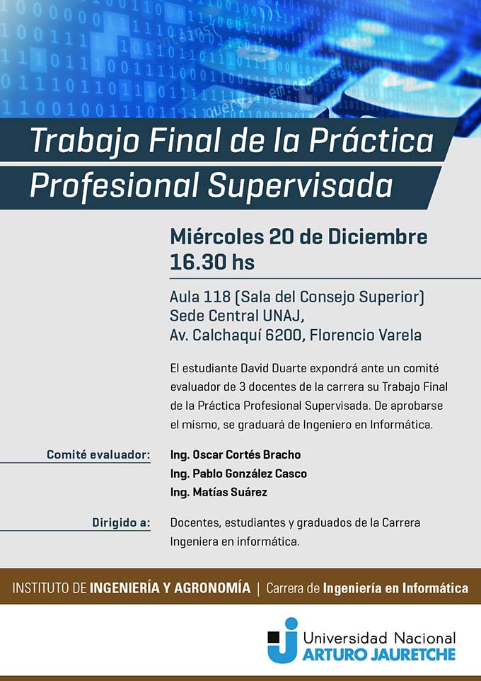 Trabajo Final de la Práctica Profesional Supervisada