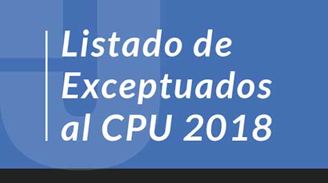 Listado De Exceptuados Al CPU 2018