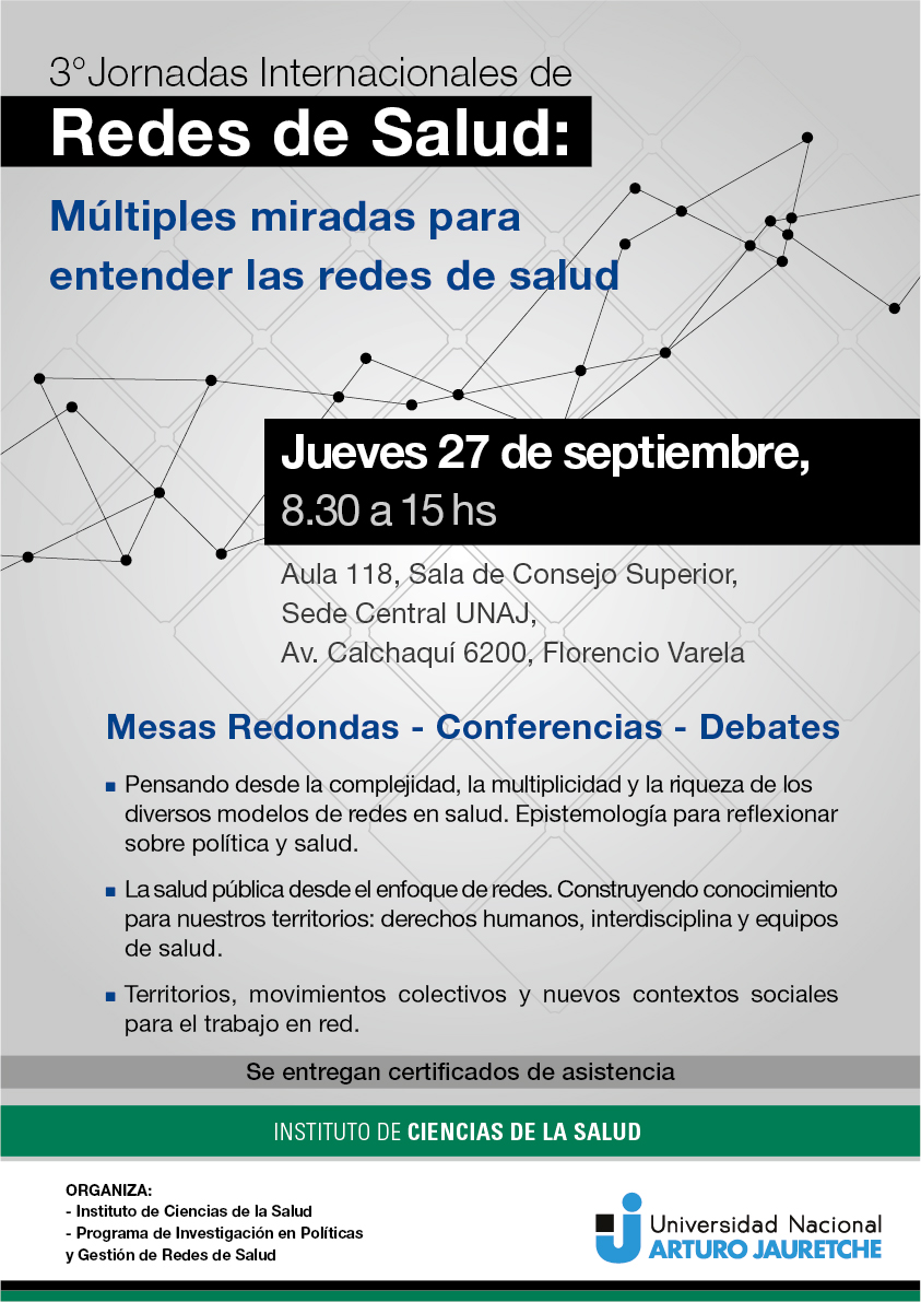3° JORNADAS INTERNACIONALES DE REDES DE SALUD
