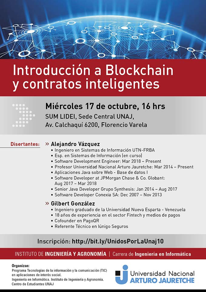 Introducción a Blockchain y contratos inteligentes