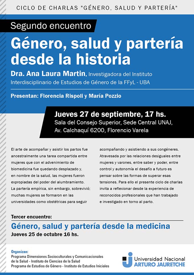 Segundo encuentro Género, salud y partería desde la historia