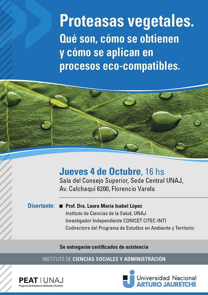 Proteasas vegetales. Qué son, cómo se obtienen y cómo se aplican en procesos eco-compatibles.