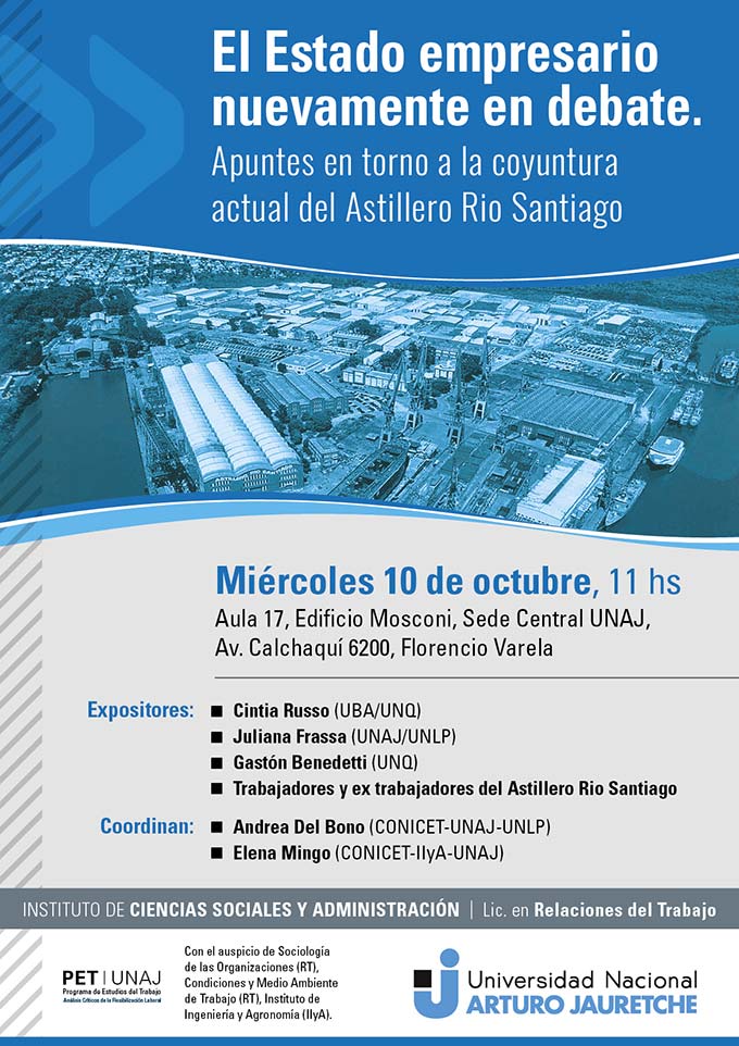 El Estado empresario nuevamente en debate. Apuntes en torno a la coyuntura actual del Astillero Rio Santiago