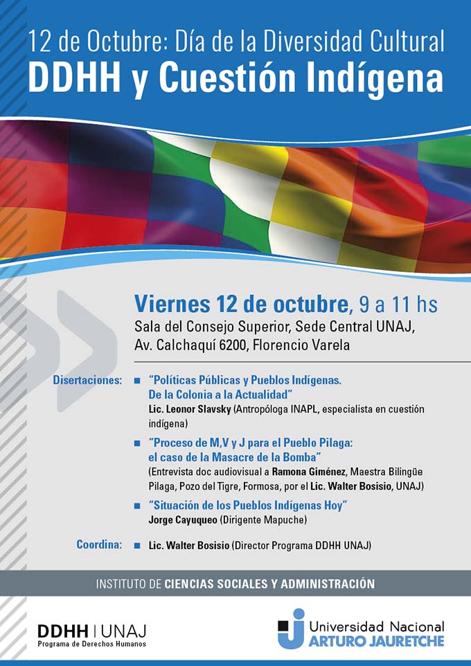 12 de Octubre: Día de la Diversidad Cultural. DDHH y Cuestión Indígena