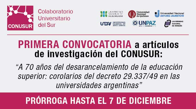 Primera Convocatoria A Artículos De Investigación Del CONUSUR