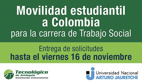 Movilidad estudiantil a Colombia para la carrera de Trabajo Social