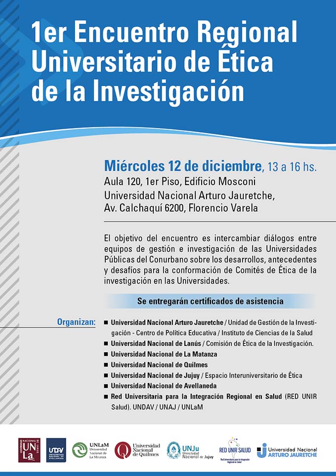 1er Encuentro Regional Universitario de Ética de la Investigación