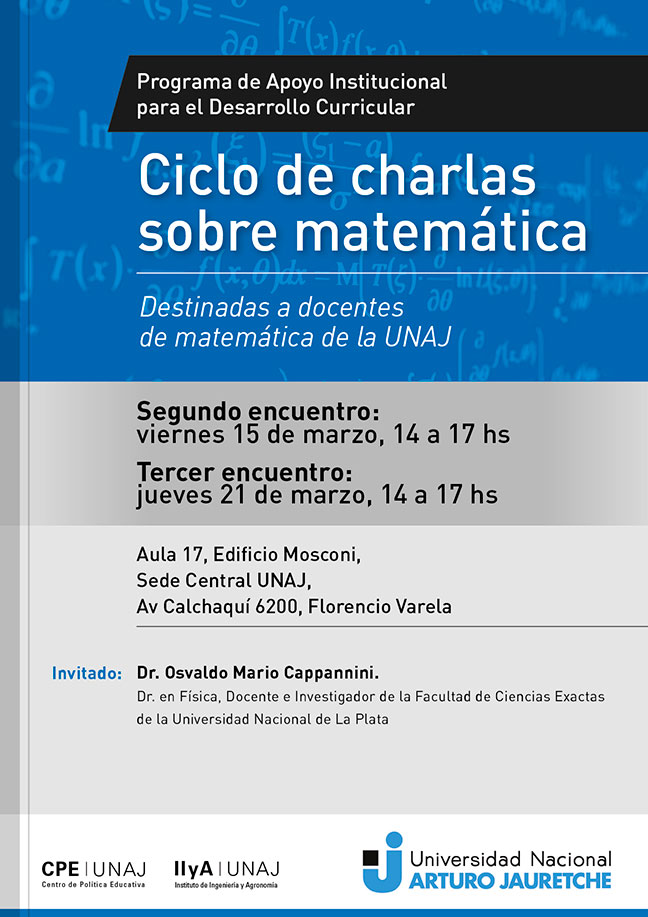 Ciclo de charlas sobre matemáticas: segundo encuentro