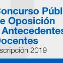 VII Llamado A Concurso Público De Oposición Y Antecedentes Docentes – Inscripción 2019