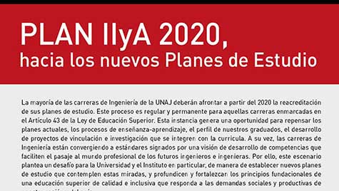 Plan IIyA 2020, Hacia Los Nuevos Planes De Estudio
