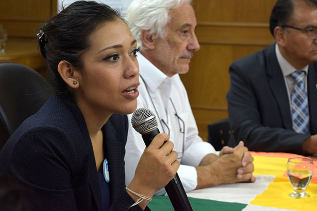Charla De La Presidenta Del Senado Del Estado Plurinacional De Bolivia Adriana Salvatierra