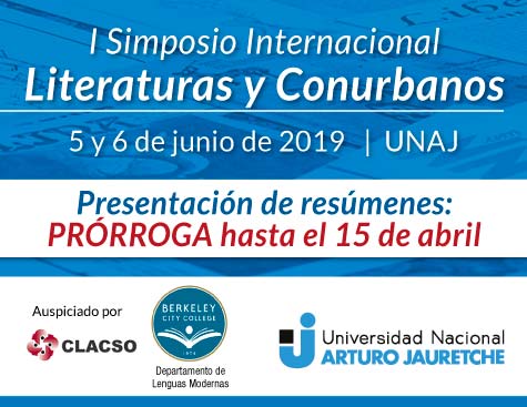 Convocatoria al I Simposio Internacional Literaturas y Conurbanos