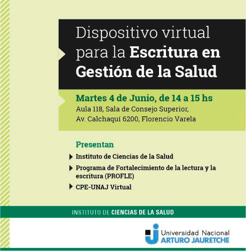 Dispositivo virtual para la escritura en Gestión de la Salud