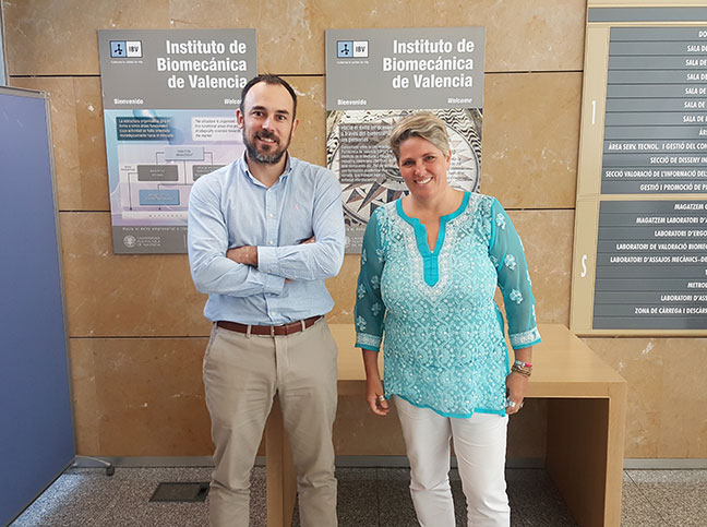 La coordinadora de la Licenciatura de Kinesiología y Fisiatría visitó el Instituto de Biomecánica de Valencia