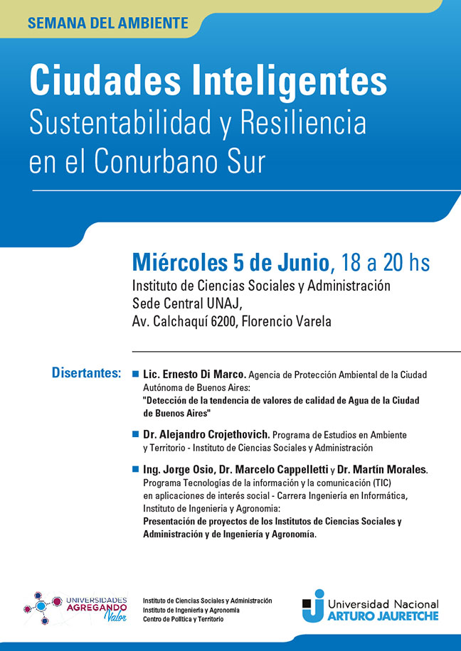 Sustententabilidad y resiliencia en el conurbano sur