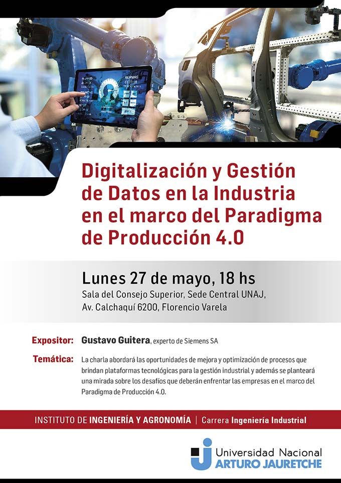 Digitalización y Gestión de Datos en la Industria en el marco del Paradigma de Producción 4.0