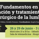 Curso: Fundamentos De La Evaluación Y Tratamiento No Quirúrgico De La Lumbalgia