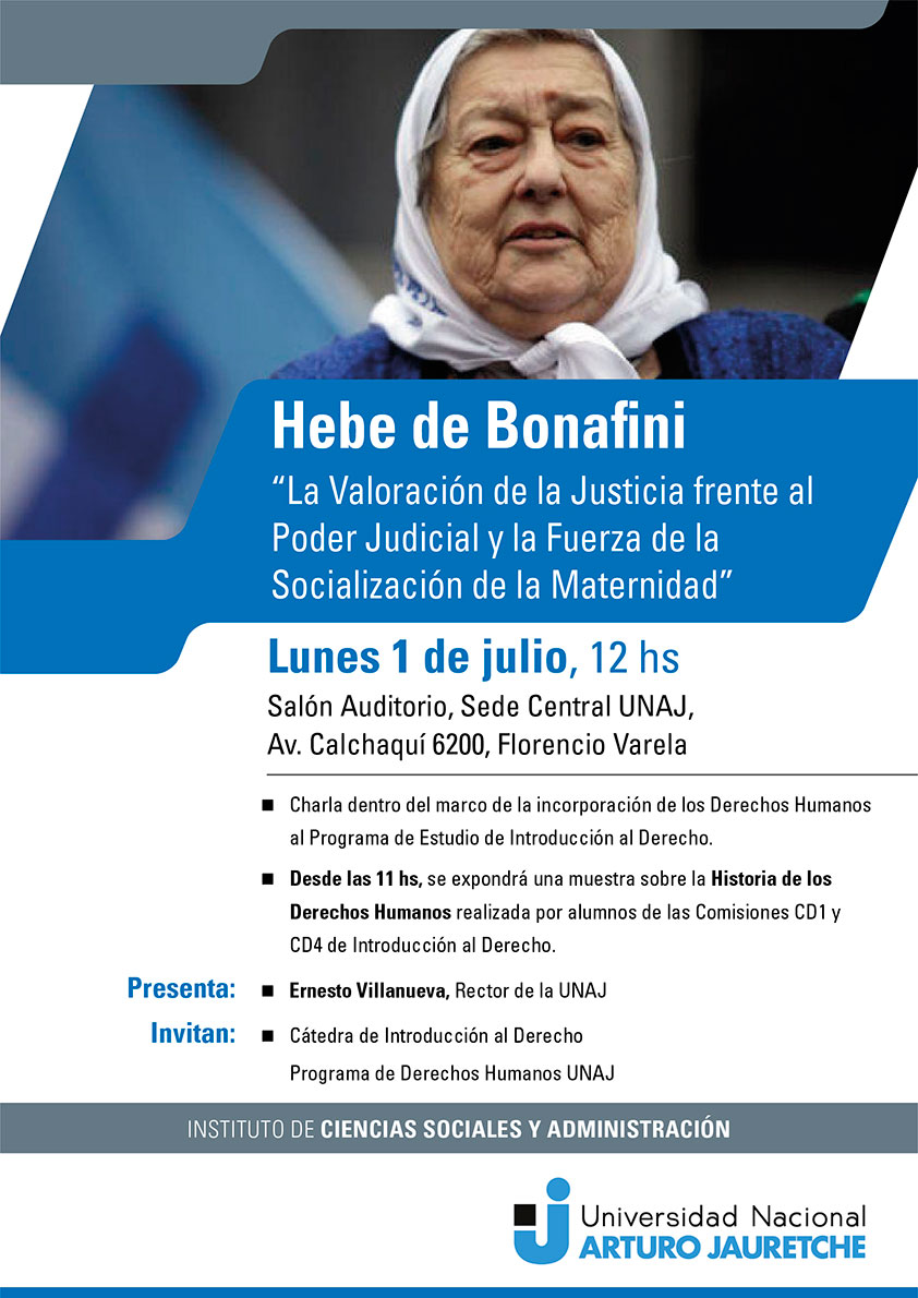 Hebe en la UNAJ