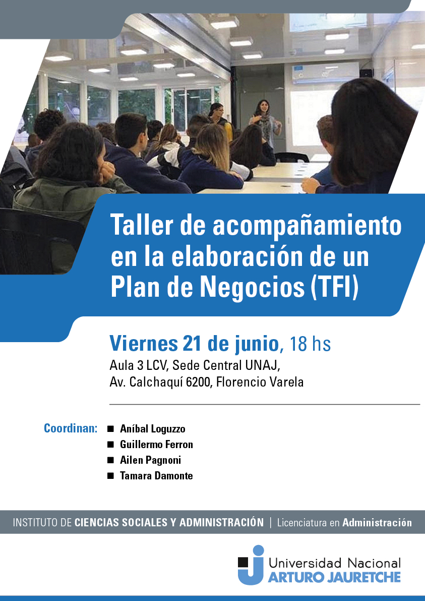 taller de acompañamiento en la elaboración de un plan de negocios