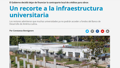 Corte A La Infraestructura Universitaria