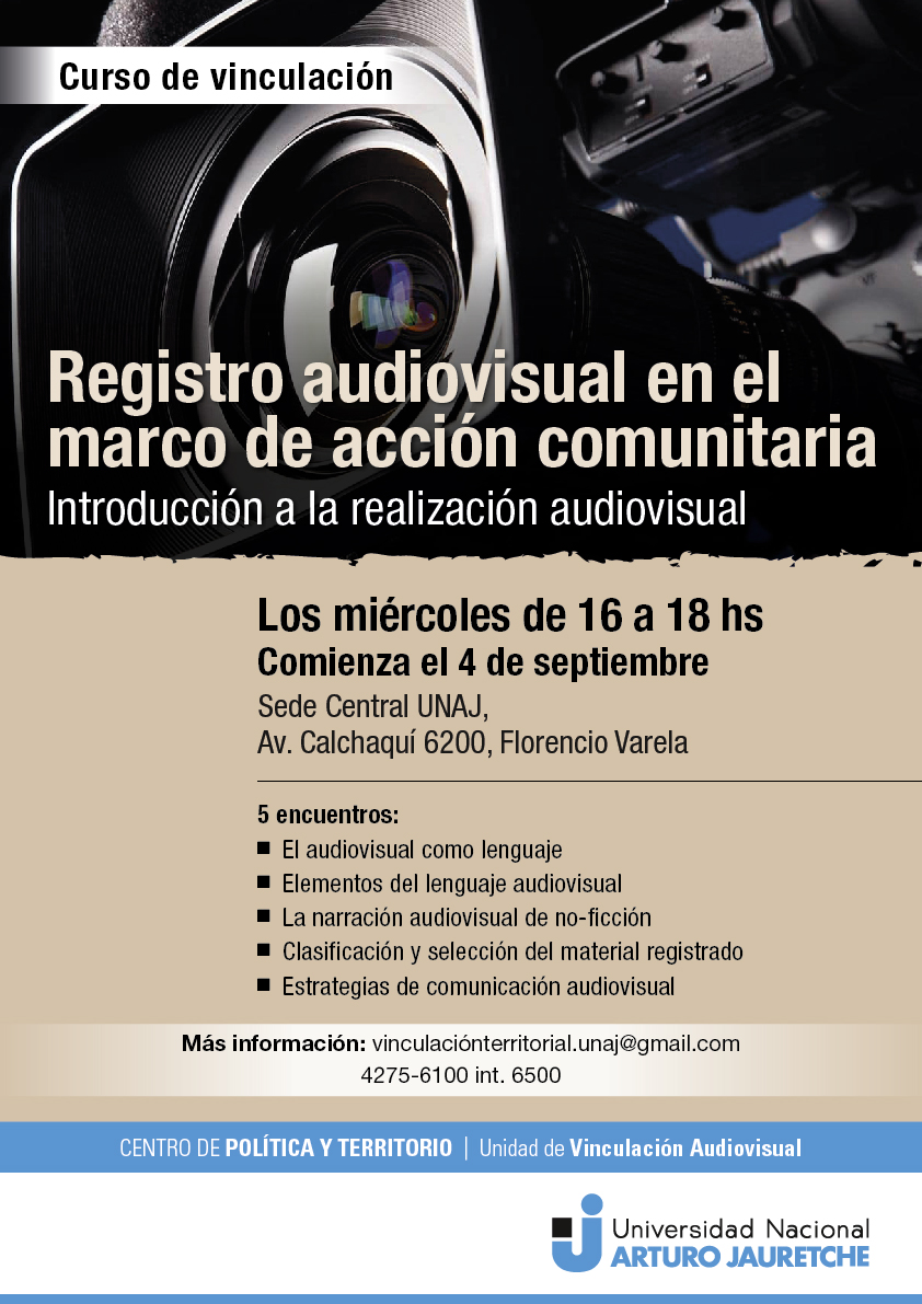 Registro audiovisual en el marco de acción comunitaria