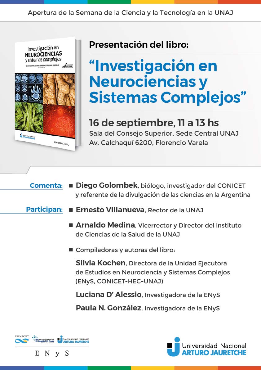 Presentación del libro “Investigación en Neurociencias y Sistemas Complejos”