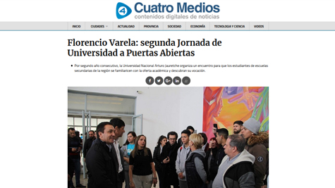 Florencio Varela: Segunda Jornada De Universidad A Puertas Abiertas