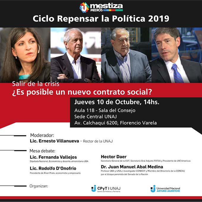 Salir de la Crisis. ¿Es posible un nuevo contrato social? - Ciclo Repensar la Política 2019