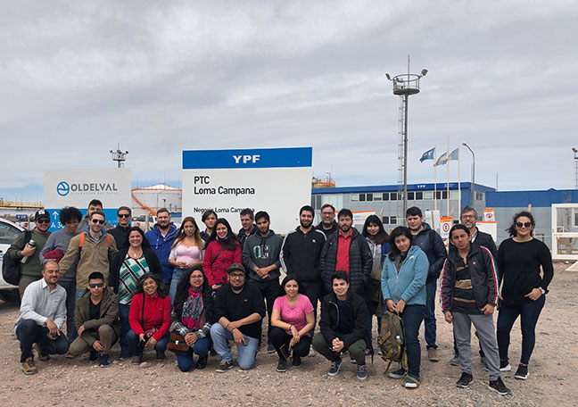 Estudiantes y docentes de Ingeniería visitaron el yacimiento Vaca Muerta