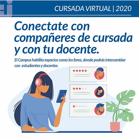 7) Contactate con compañeres de cursada y con tu docente