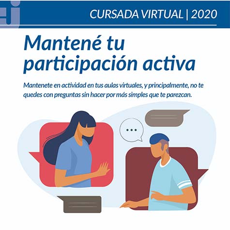 8) Mantené tu participación activa