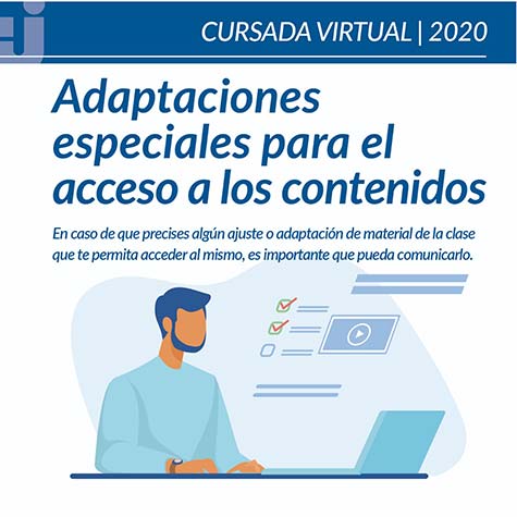 9) Adaptaciones especiales para el acceso a los contenidos