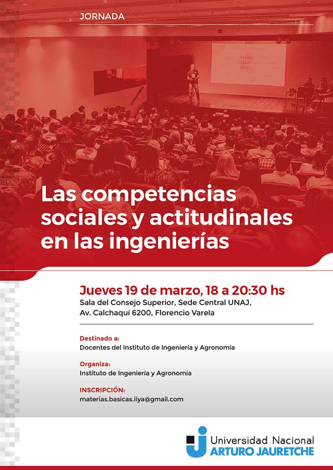 Jornada "Las competencias sociales y actitudinales en las ingenierías"