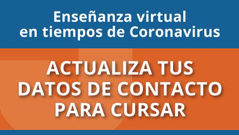 ACTUALIZA TUS DATOS DE CONTACTO PARA CURSAR