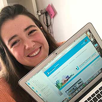 Nerea Bastida Agote, estudiante de segundo año de Enfermería en la Universidad del País Vasco (España)